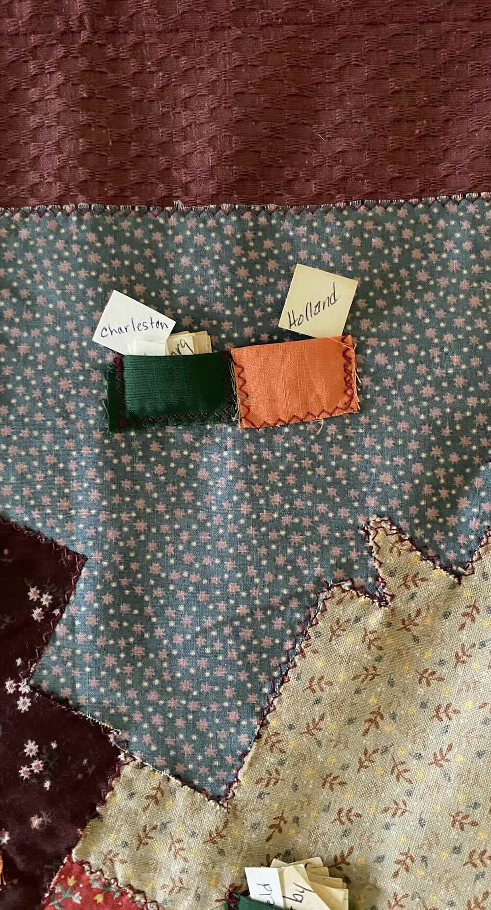 quilted map of Vermont