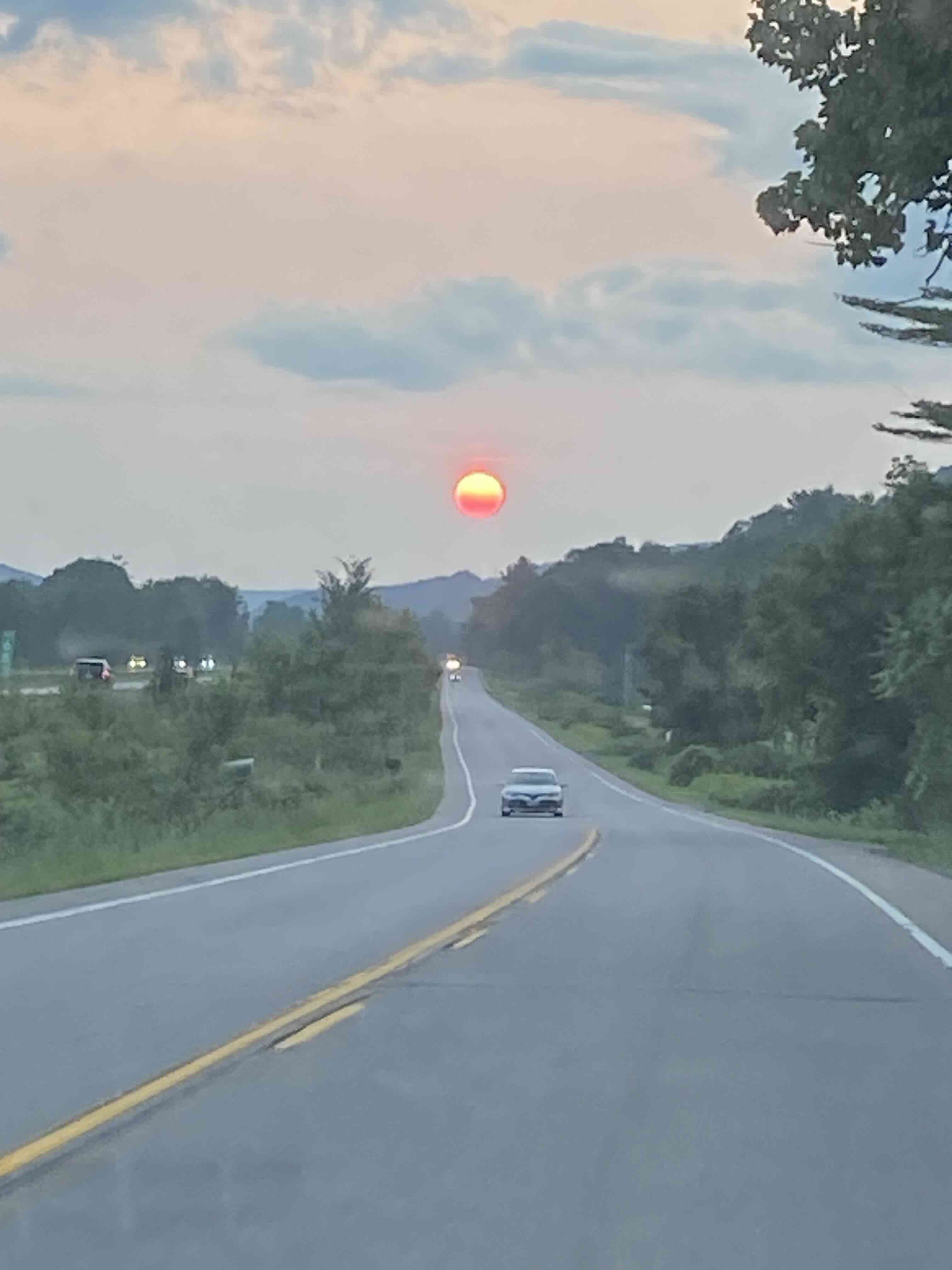 pretty dramatic sunset