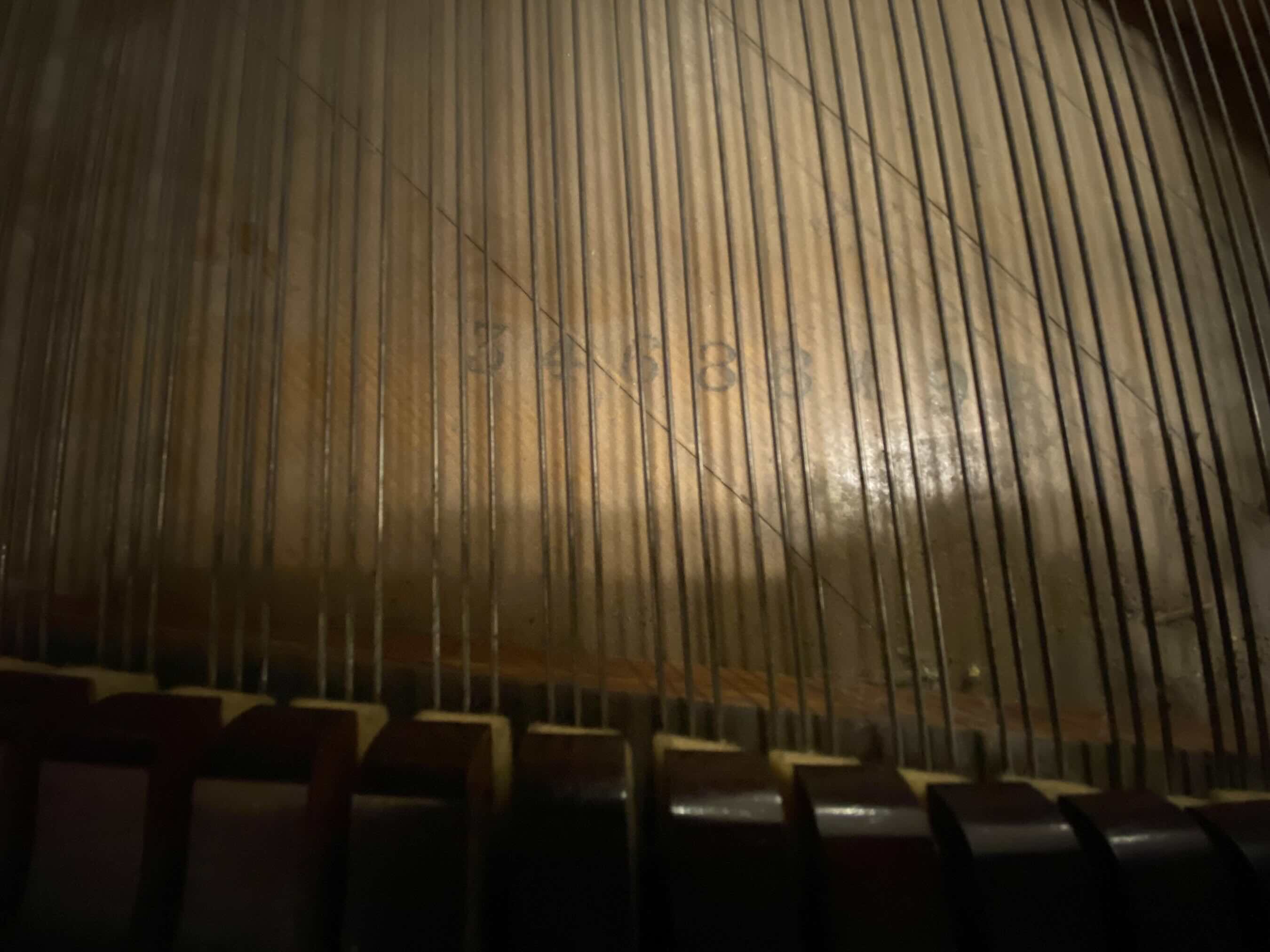 Sohmer serial no. 34688 soundboard