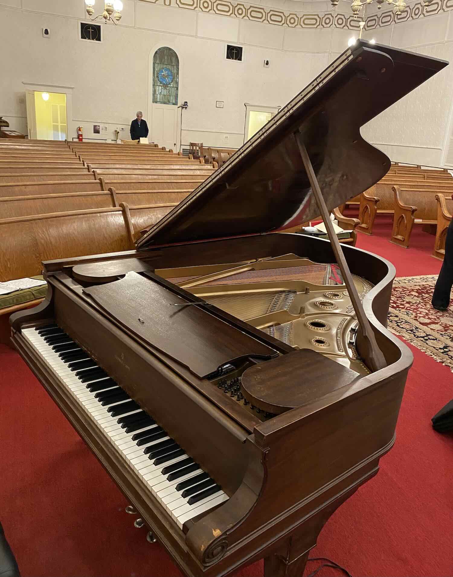 Peacham Meetinghouse Steinway piano
